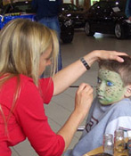 Kinderschminken Echse