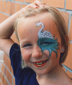 Kinderschminken Schwan